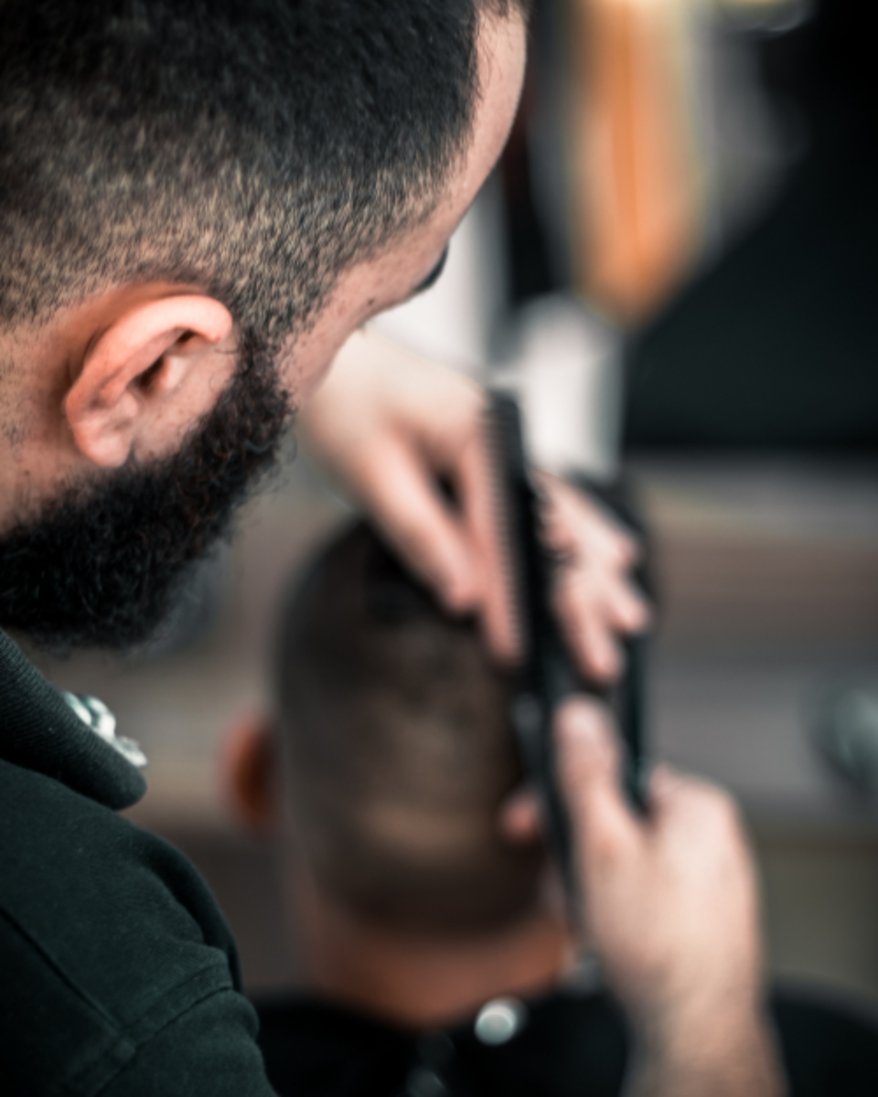 a stylist at Probe Barbers, Leeds